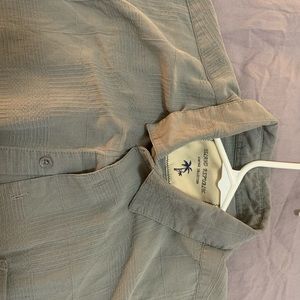 Islander silk short sleeve button up.